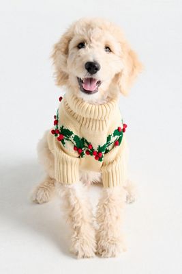 The Foggy Dog Holly Bobble Dog Sweater