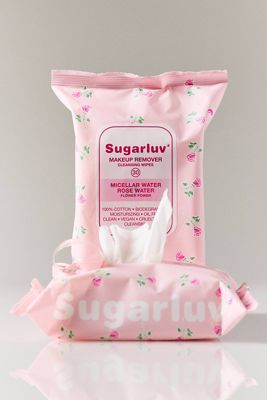 Sugarluv Micellar Water Rose Makeup Remover Cleansing Wipes Duo