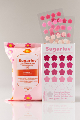 Sugarluv Vitamin C Facial Cleansing Wipes & Flower Hydrocolloid Acne Patch Duo product page