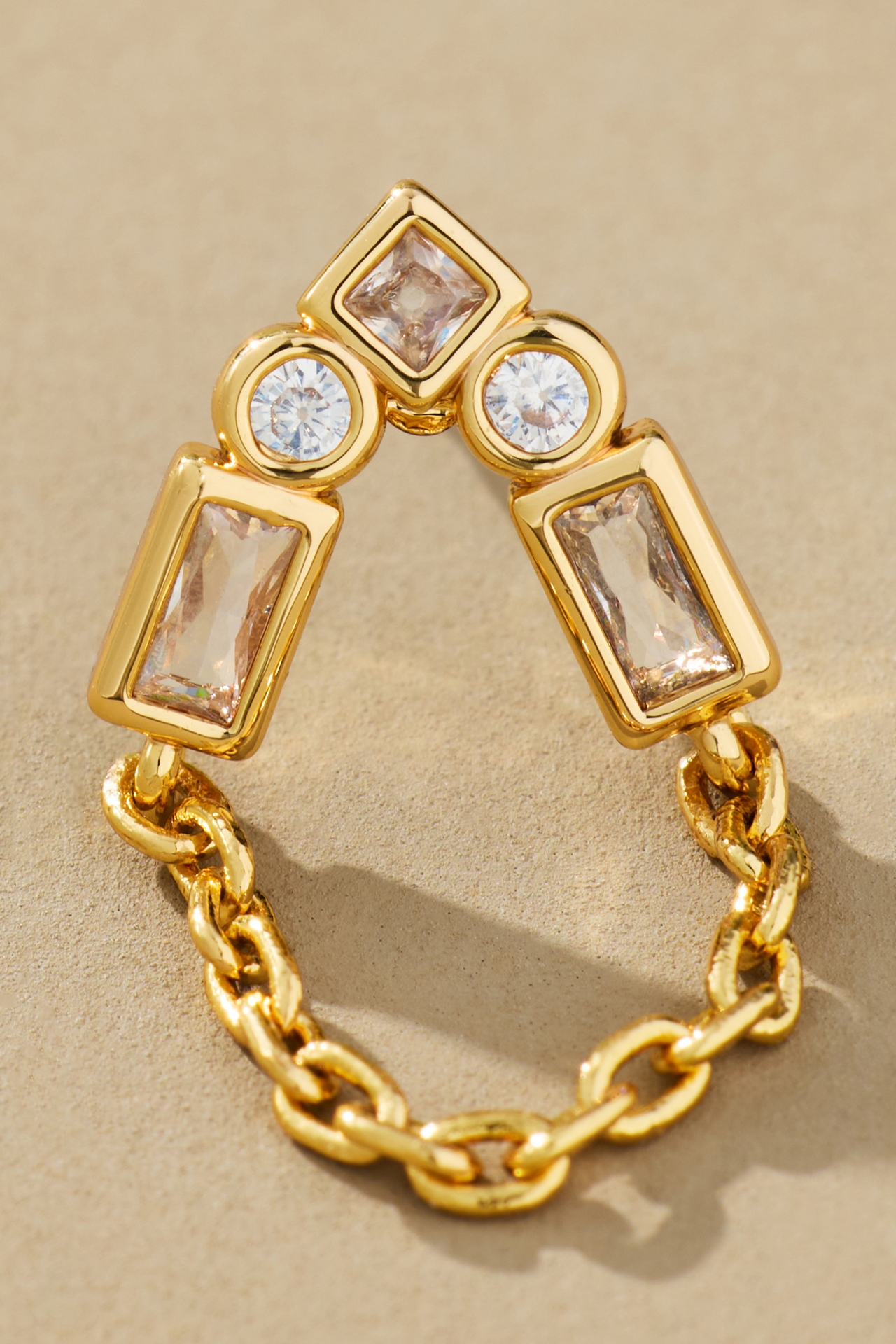 Crystal Teardrop Drippy Post Earrings