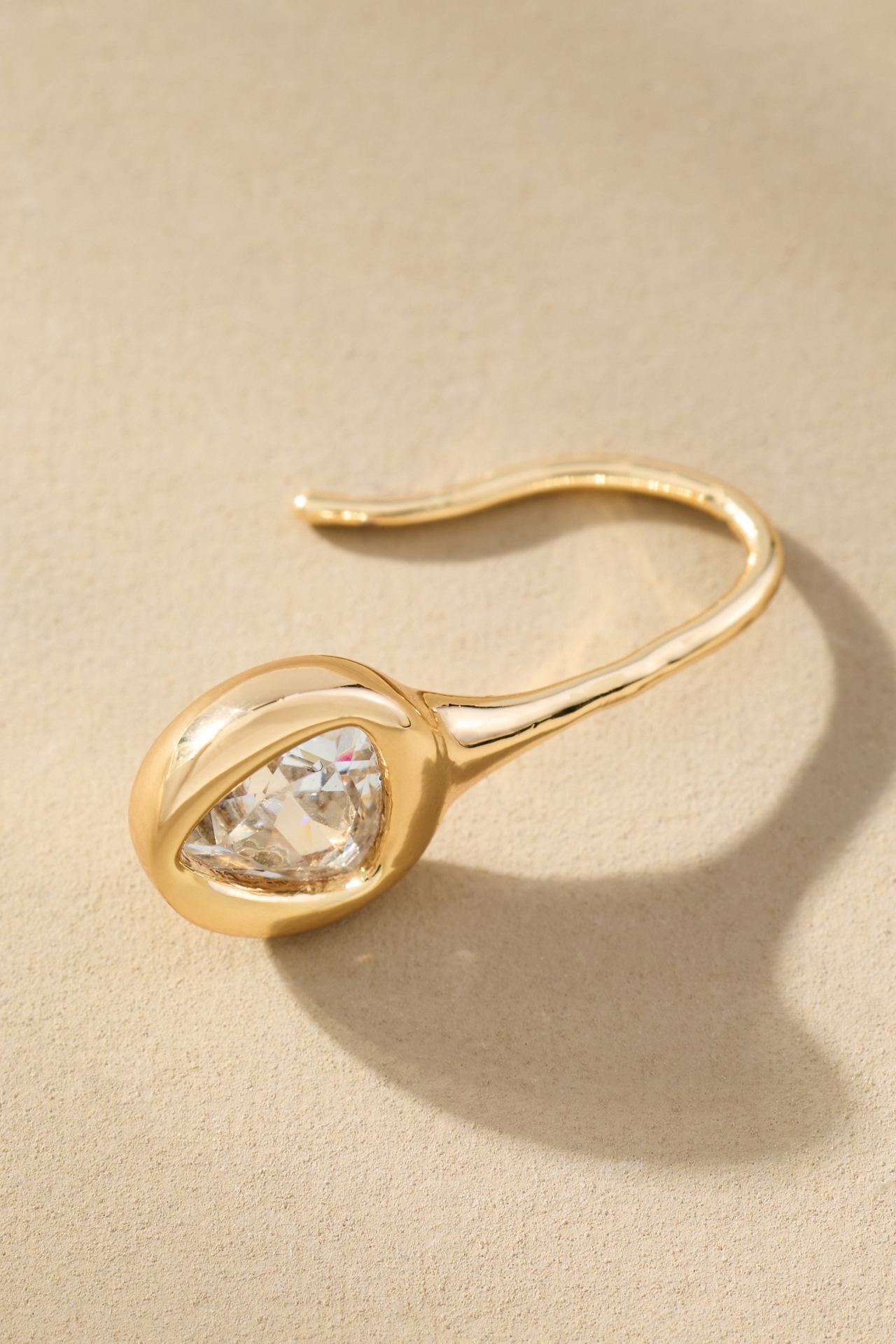 Dainty Crystal Fishhook Earrings