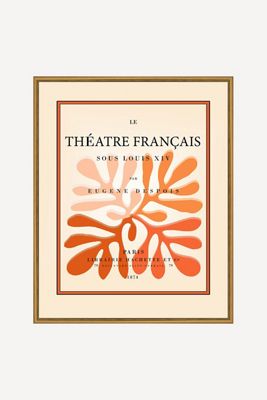 Theatre Francais Vintage French Poster Wall Art