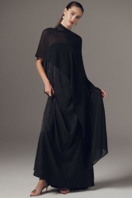 DIARRABLU Tubi Cape Maxi Dress