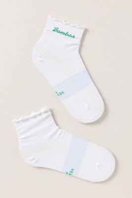 Bombas Ruffle Athletic Quarter Socks