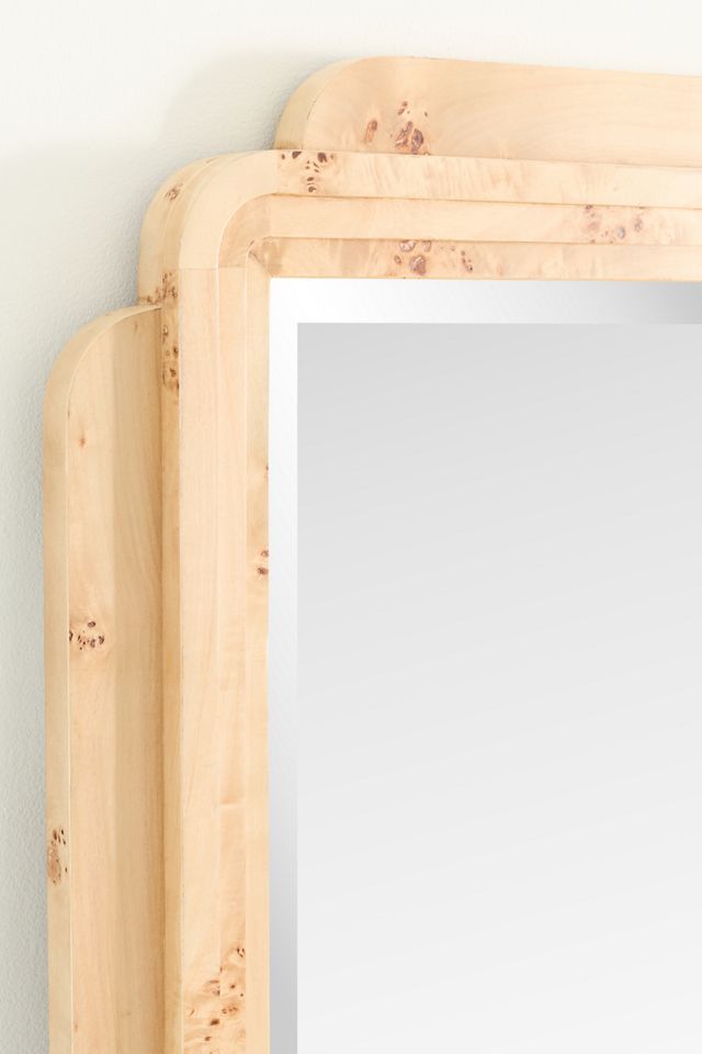 Betti Burl Wood Floor Mirror #1
