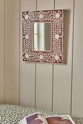 Phoebe Bone Inlay Floral Wall Mirror