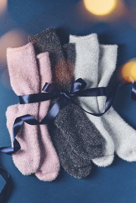 Ruffle Cuff Socks, Set of 2