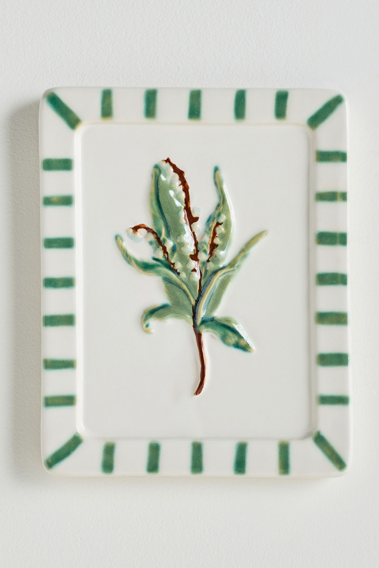 Ceramic Flower Gallery Wall Charm - Snow Drop, One Size
