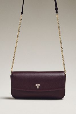 TUMI Leather Chain Crossbody Bag
