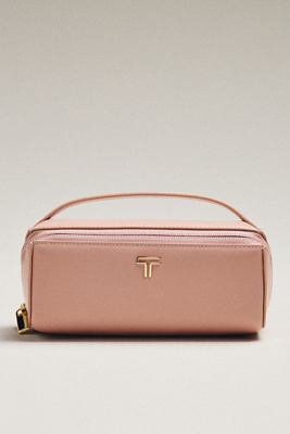 Tumi Leather Sunglass Case In Pink