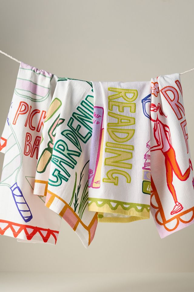 Amuse La Bouche Reading Dish Towel #1