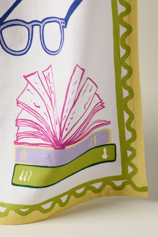 Amuse La Bouche Reading Dish Towel #2