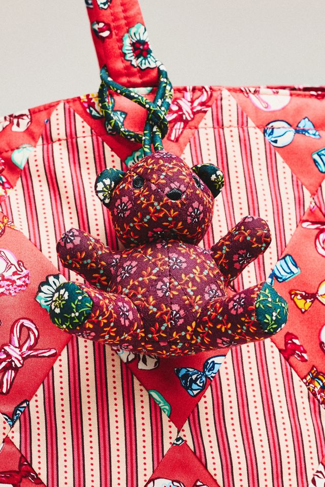 Vera Bradley Bitty Bear-Shaped Plush Bag Charm #1