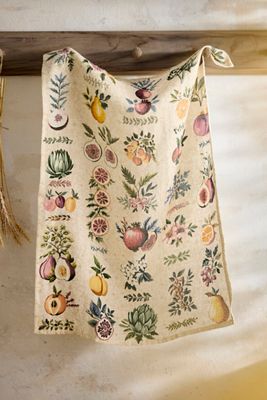 Autumn Bounty Linen Dish Towel