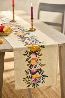 Terrain Autumn Bounty Linen Runner
