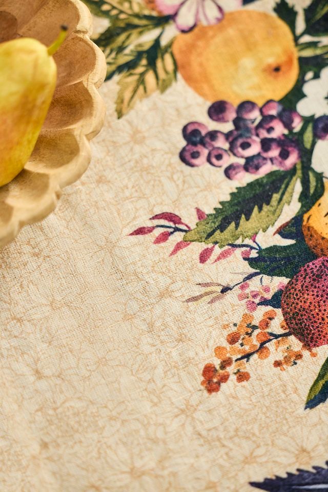 Autumn Bounty Linen Runner #1