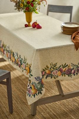 Autumn Bounty Linen Tablecloth