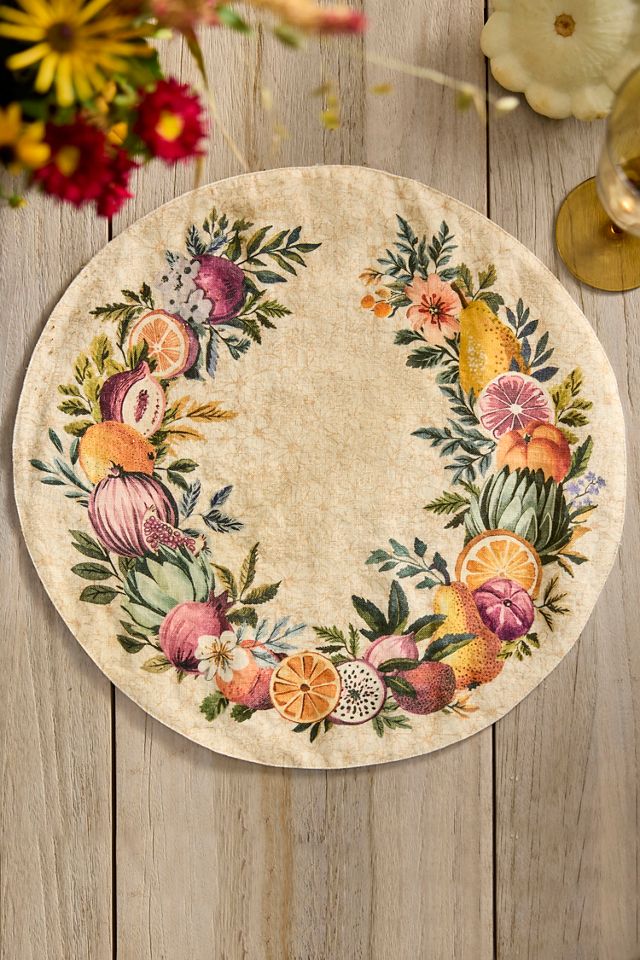 Autumn Bounty Linen Placemat #2