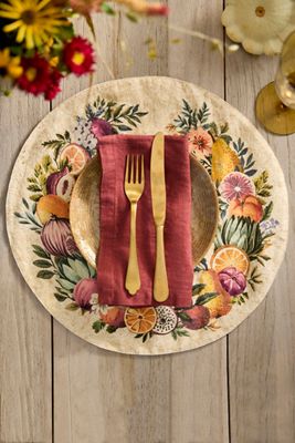 Autumn Bounty Linen Placemat