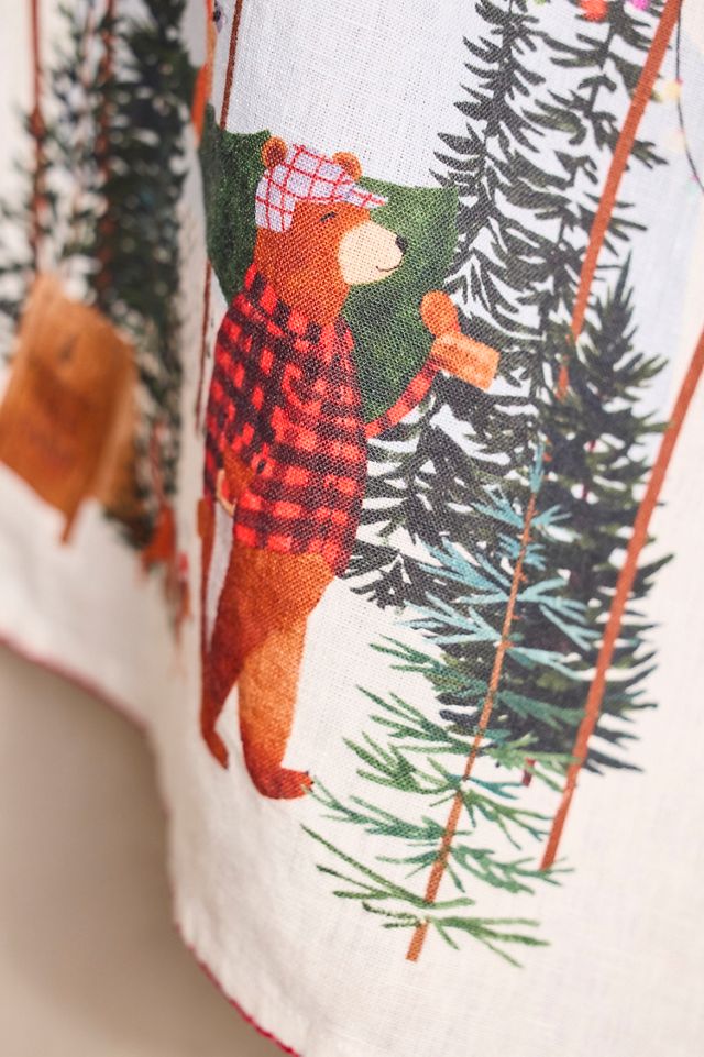 May We Fly Tree Farm Friends Dish Towel #1