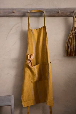 Amber Stripe Linen Apron