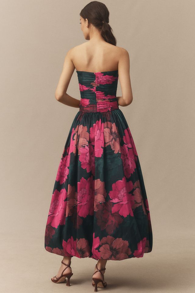 Hutch Georgina Strapless Ruched Drop-Waist Maxi Dress #5