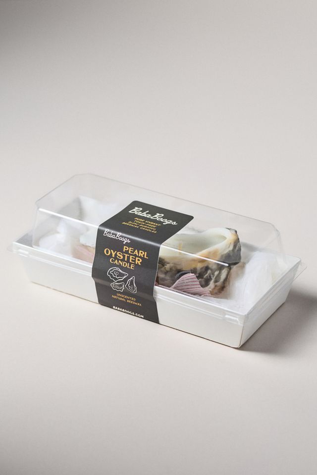 BabaBoogs Oyster Decorative Shaped Wax Candle #2