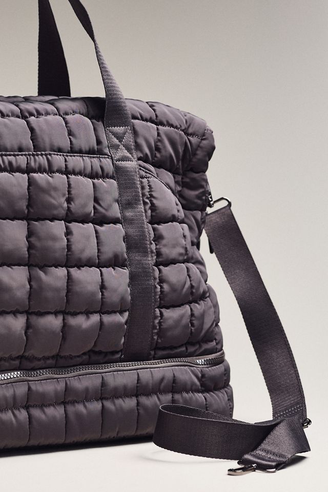 Urban Expressions Quilted Puffer Globetrotter Weekender Tote #2