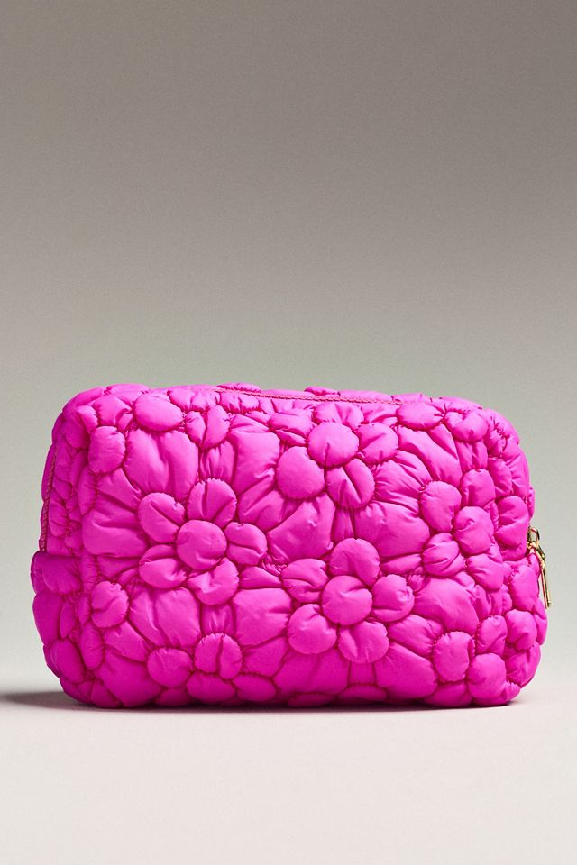 Urban Expressions Floral Quilted Puffer Cosmetic Pouch #1