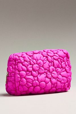 Urban Expressions Floral Quilted Puffer Cosmetic Pouch