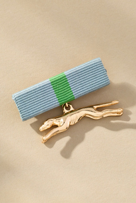 By Anthropologie British Dog Brooch In Blue