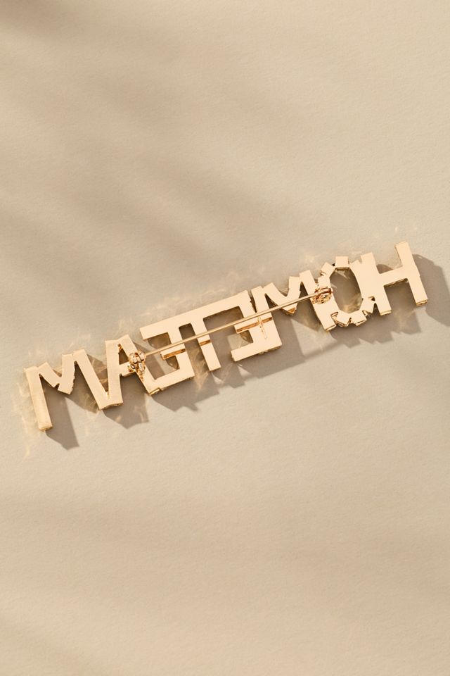 Worded Crystal Brooch #1