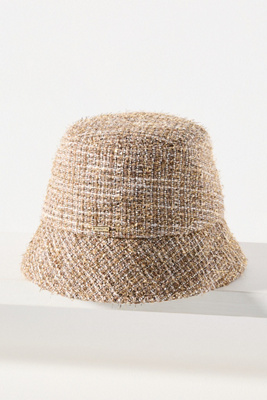 Eugenia Kim Yuki Tweed Bucket Hat In Brown