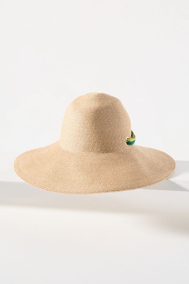 【EUGENIA KIM】cassidy voile-trimmed straw ハット EUGENIA KIM Cassidy voile-trimmed straw hat