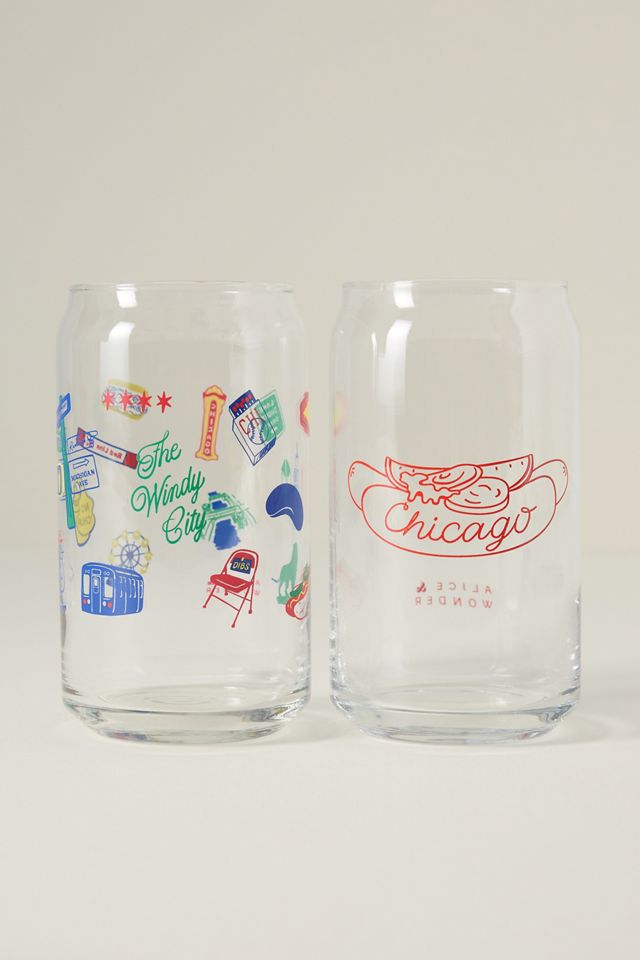 Alice & Wonder Chicago Beer Glass #3