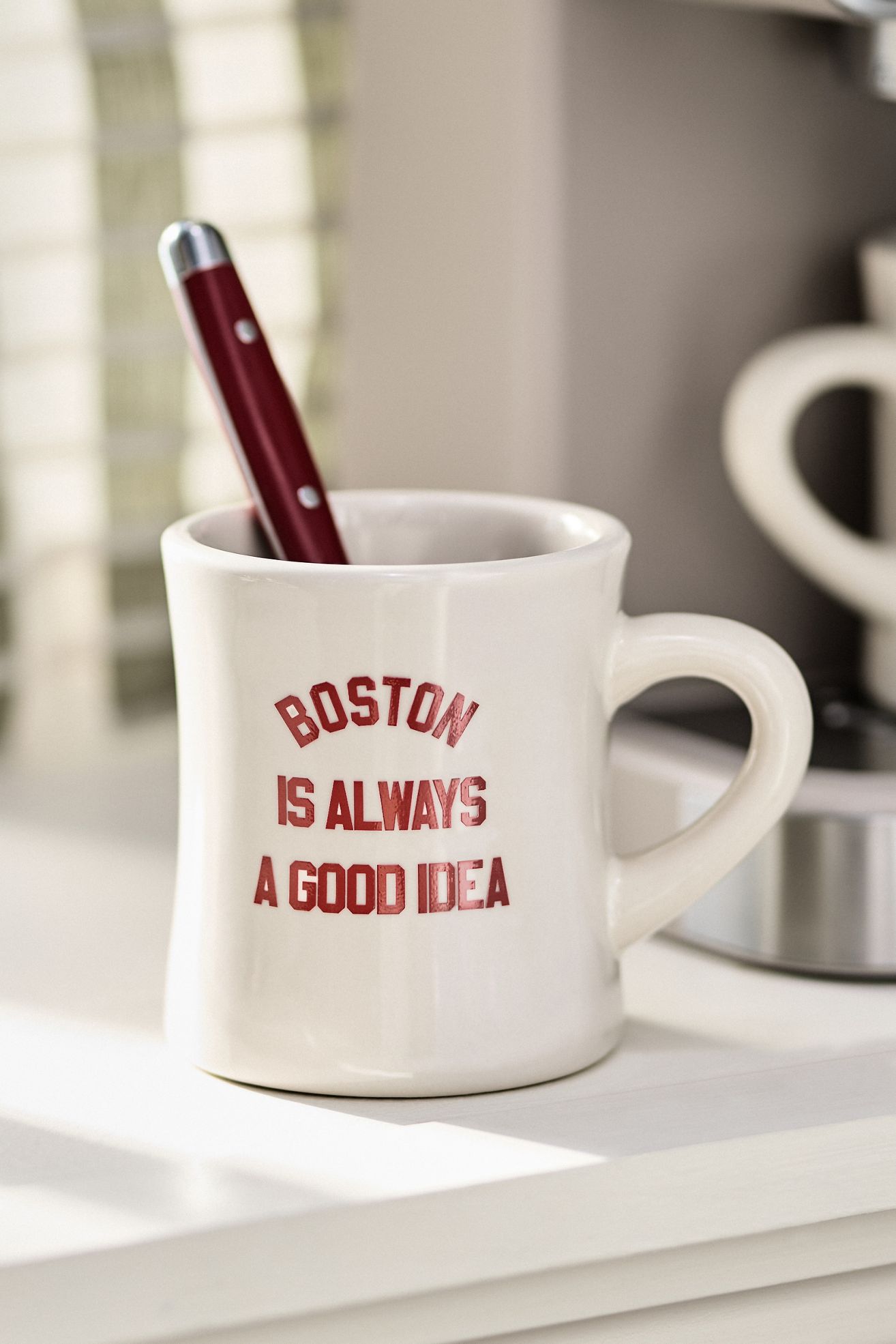 Alice & Wonder Stoneware Diner Mug - Boston, One Size