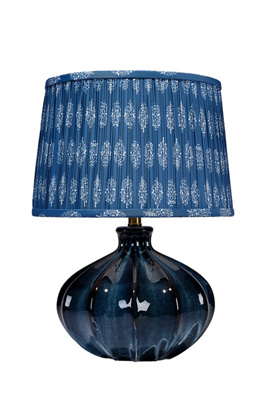 Anthropologie Hershey Blue Ceramic Table Lampu200b