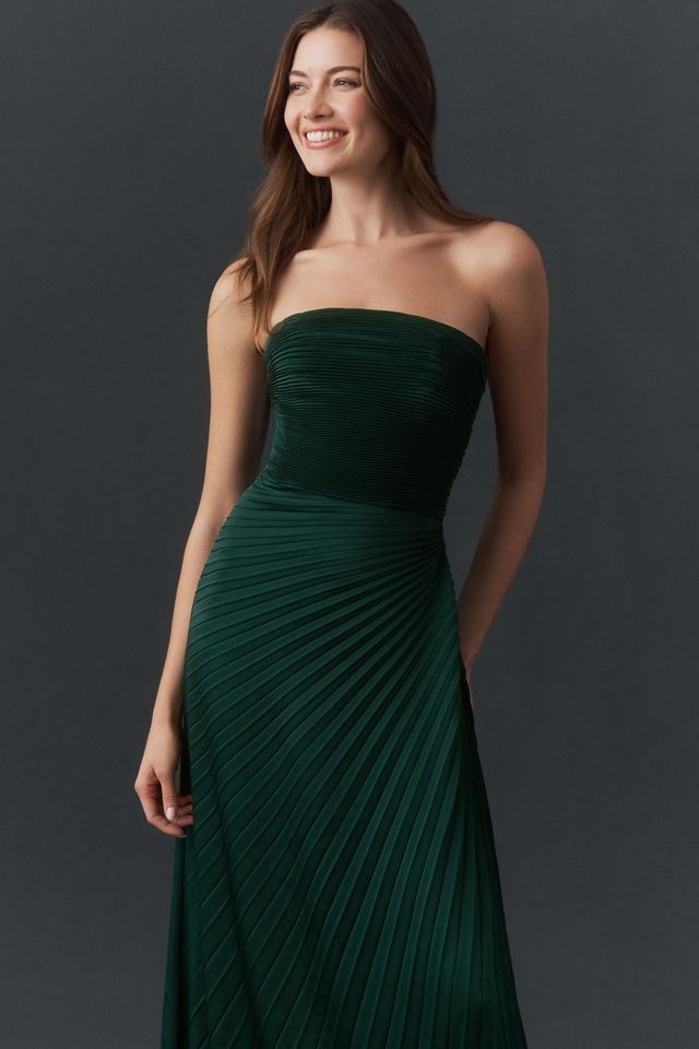 Dress The Population Kinley Strapless A-Line Maxi Dress #2