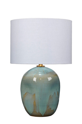 Anthropologie Salvador Reactive Ceramic Glaze Table Lampu200b In Blue