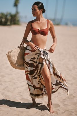 Elegancia Tropical Silk Blend Sarong