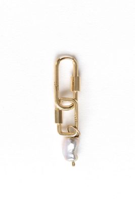 Nicolas Ambrosio Pearl Carabiner Single Earring