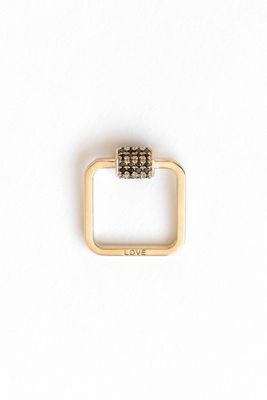 Nicolas Ambrosio Pavé Love Lock Ring Charm