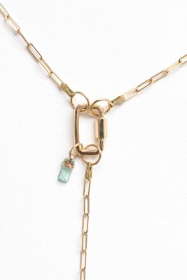 Nicolas Ambrosio Stone & Pearl Lariat Necklace