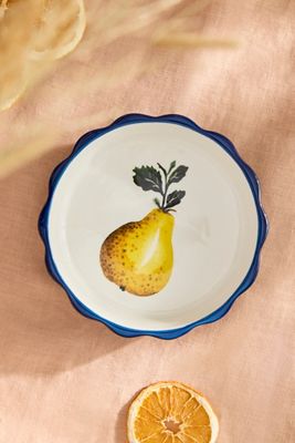 Autumn Bounty Stoneware Tart Dish