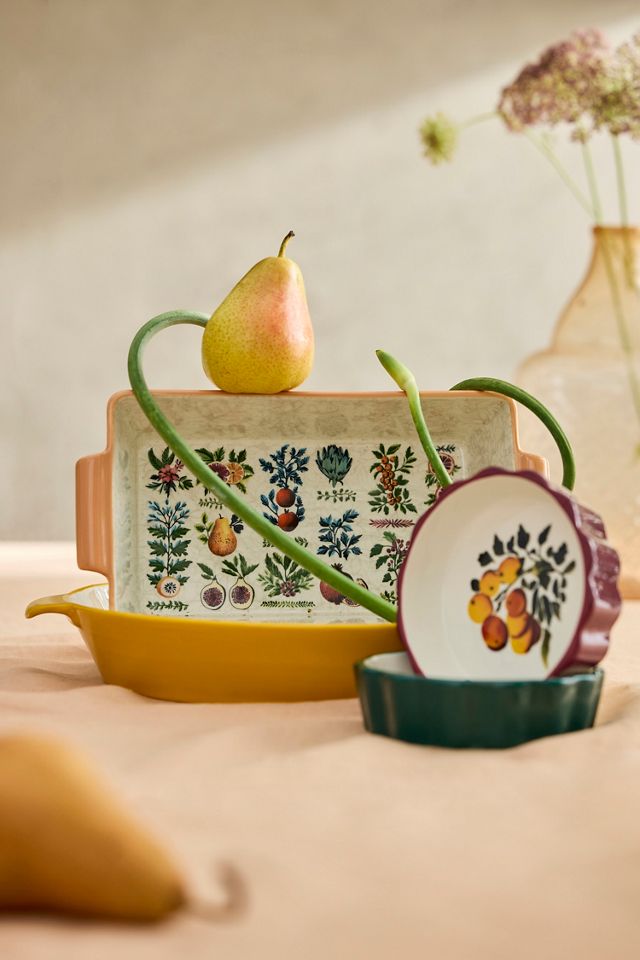 Autumn Bounty Stoneware Tart Dish #1