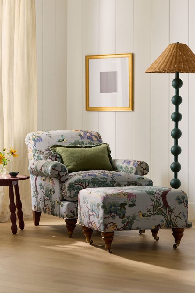 Willoughby Printed Ottoman #1