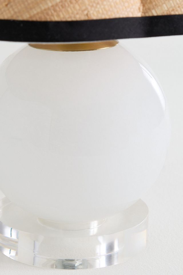 Bubble Glass Scalloped Shade Table Lamp #3