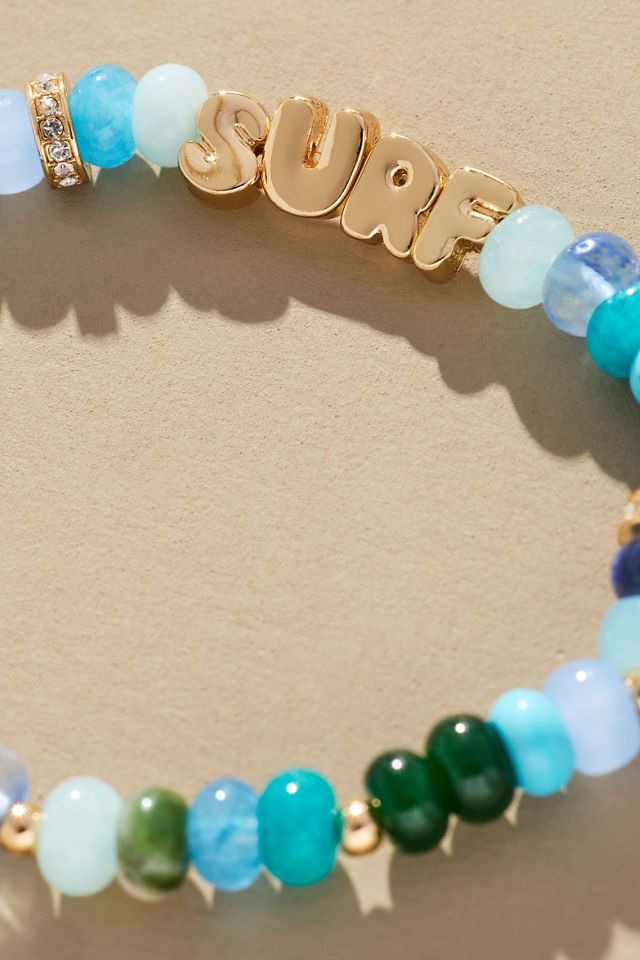 Summer Bubble Letter Bracelet #1