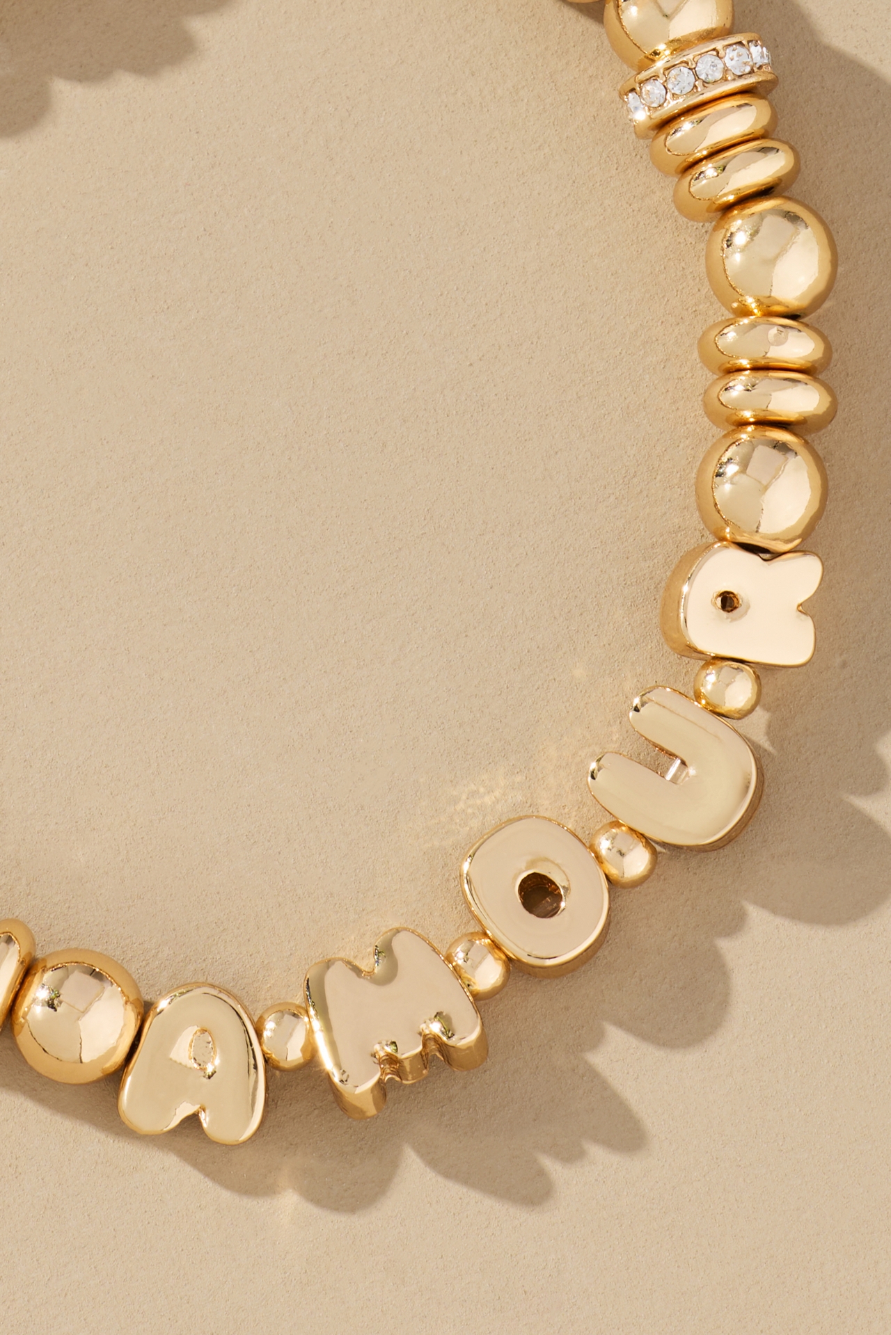 Summer Bubble Letter Bracelet