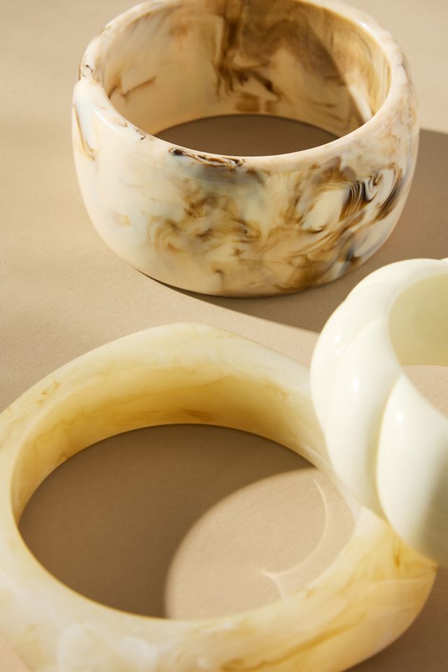 Bangle Bracelets, Set of 3
